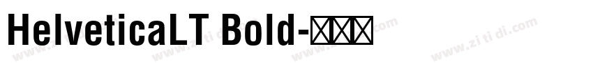 HelveticaLT Bold字体转换